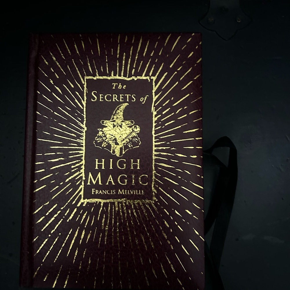 The Secrets of High Magic Book - Burgundy and Gold
